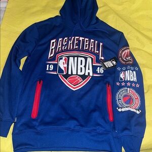 NBA Royal Blue Hoodie with Red Accents